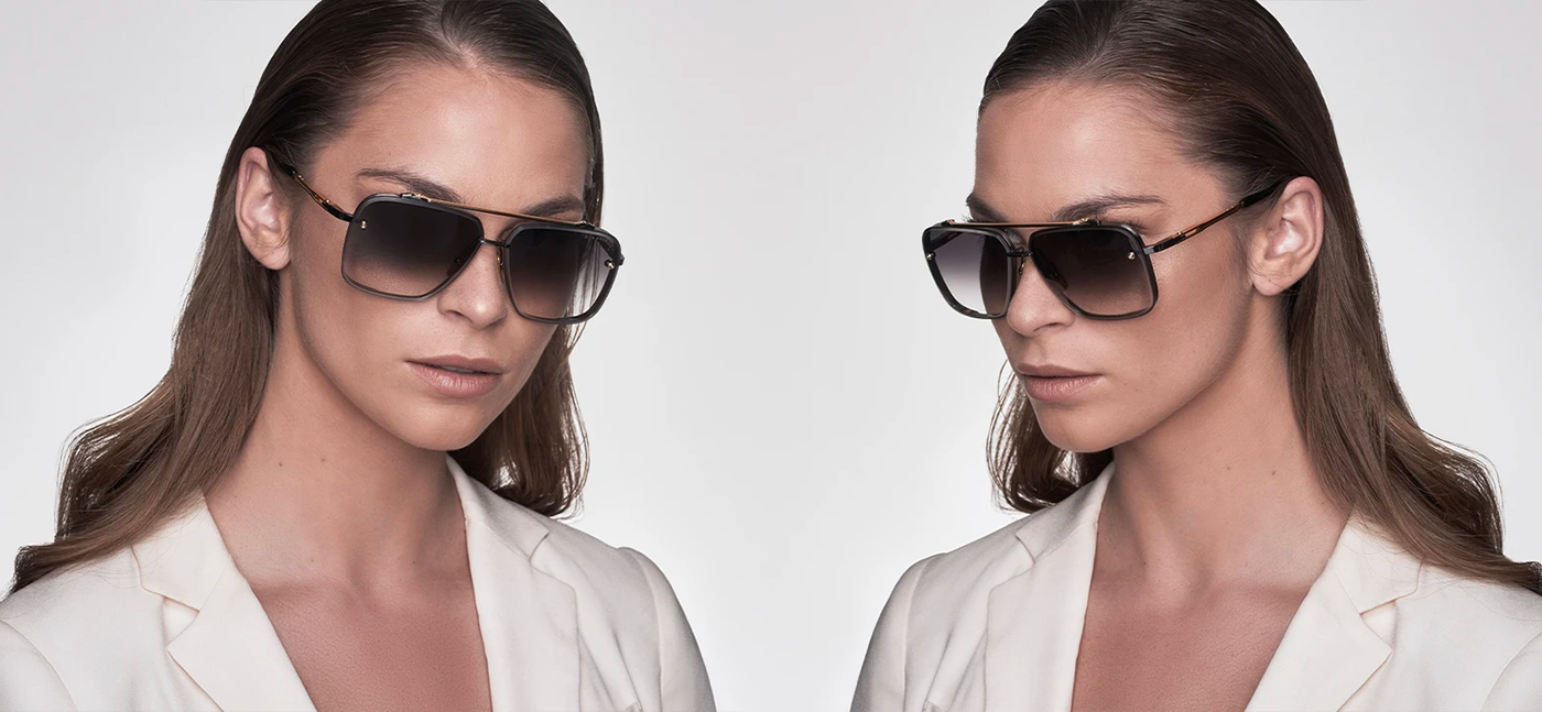 Lentes de sol Dita MACH SIX BLACK RHODIUM YELLOW G 032 Simar Co