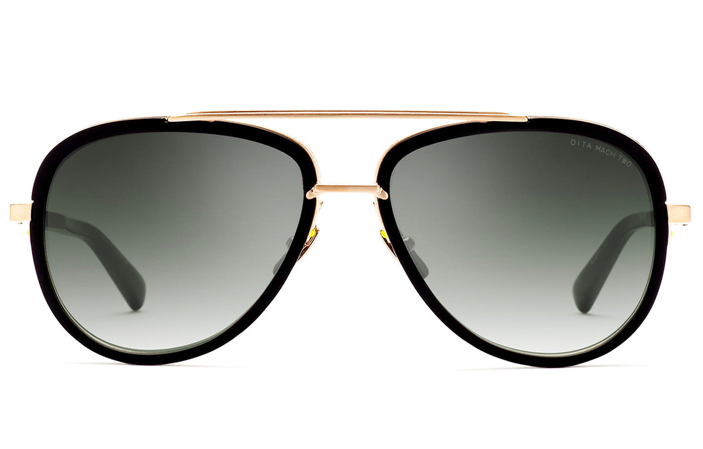Lente solar Dita Mach Two Matte Black Antique 12K G 037 Simar Co